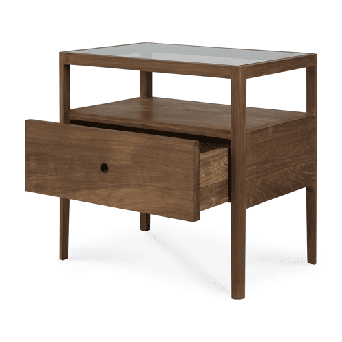 Spindle bedside table